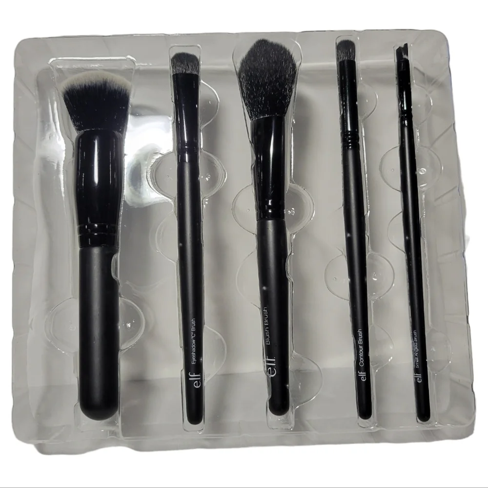 NWOT E.L.F. Swept Away 5 Piece Complete Brush Set
